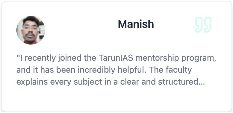 Student Review - Manish